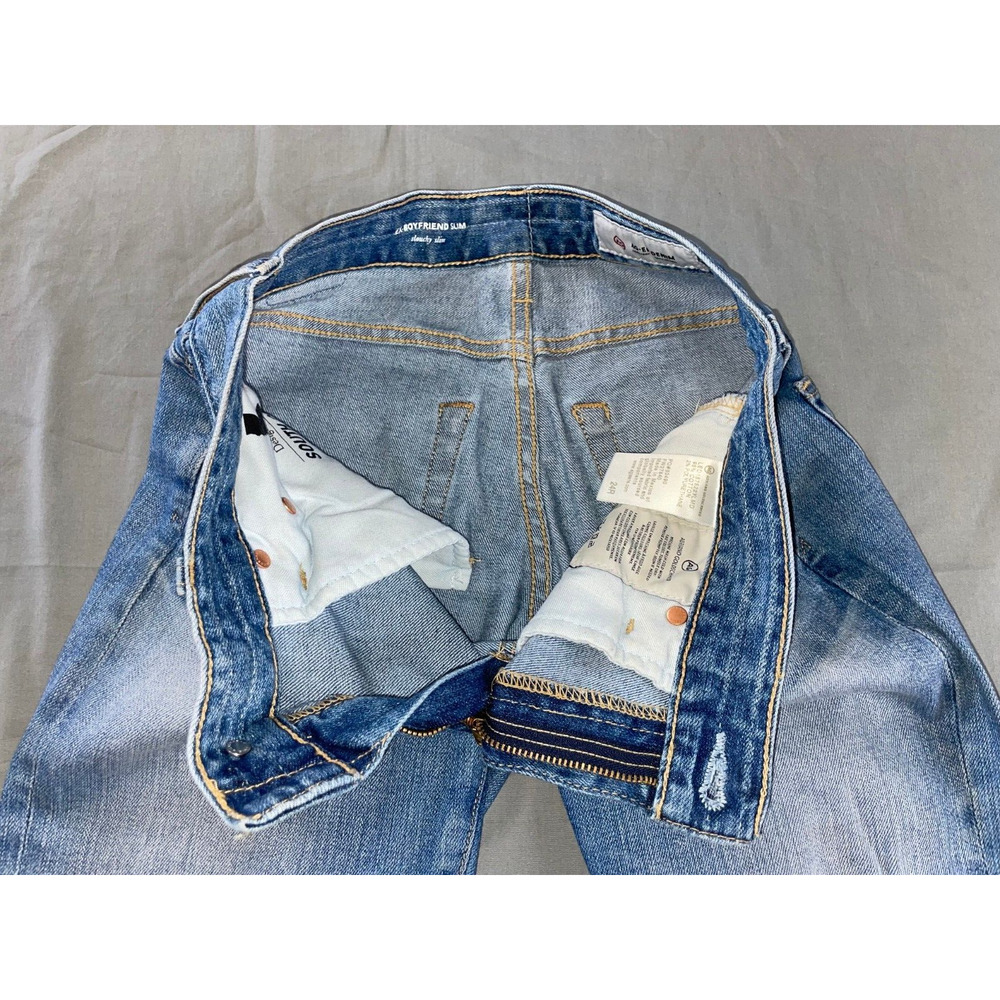 AG AG-ED Denim The Ex-Boyfriend Slouchy Slim Destroyed Jeans Size 24R - Picture 6 of 10
